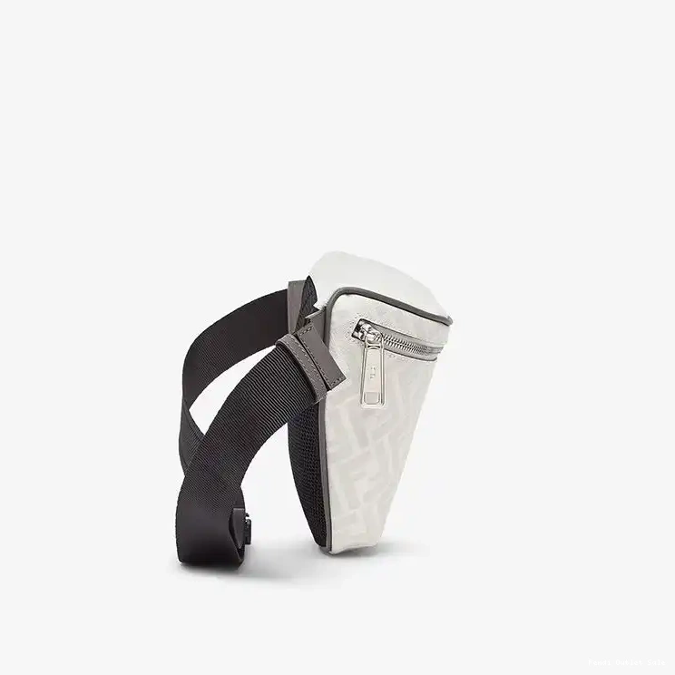 Affordable Bag In Belt Red Fendi Fabric FF Motif White 0509